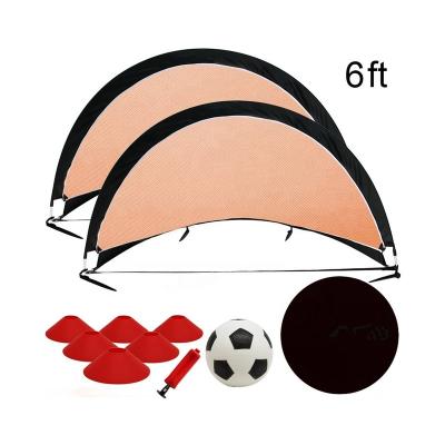 China Indoor Outdoor Educational Fiberglass Kids Plastic Soccer Goal Net For Sale for sale