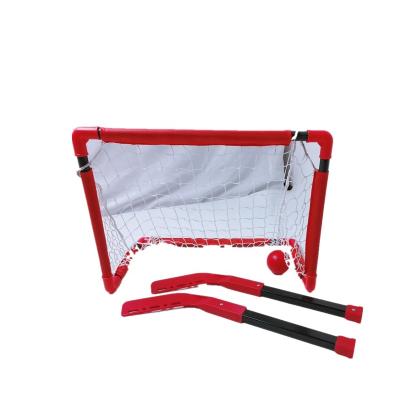 China 210D Oxford Cloth Outdoor Educational Kids Plastic Knee Hockey Goal Set for sale