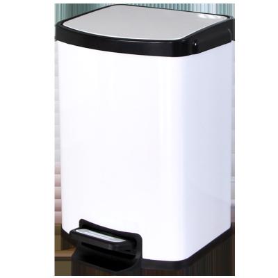 China Durable Guangdong OEM 410 Stainless Steel High Quality Layer Insulated Outdoor Large Pedal Trash Can For Shopping Mall for sale