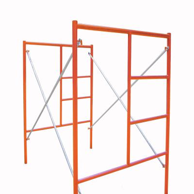 China Traditional Powder Coated Mason Walkthrough Ladder Type Frame Scaffolding Walkway by andaime for sale