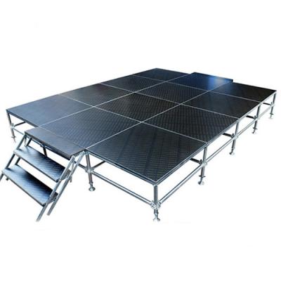 China Lightweight China Construction Stage Frame Adjustable Height Aluminum Indoor Stage Platform for sale