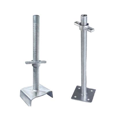 China Guangzhou Traditional Easily Install Building Construction Scaffolding Parts Scaffolding U Head Jack Base Foot Plat for sale