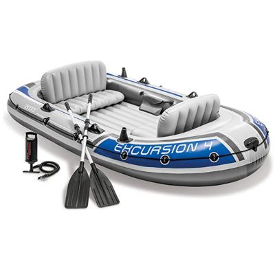 China Warter Sports Boat Series Airboat 68324 Tour 4 Inflatable Boat Set Kayak Inflatable Rubber Dinghy for sale