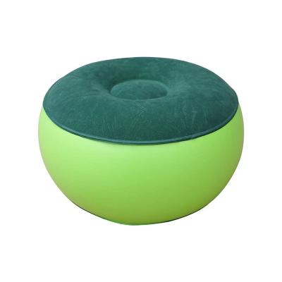 China Foldable Round Inflatable Seat Mat Portable Inflatable Foot Stool for sale