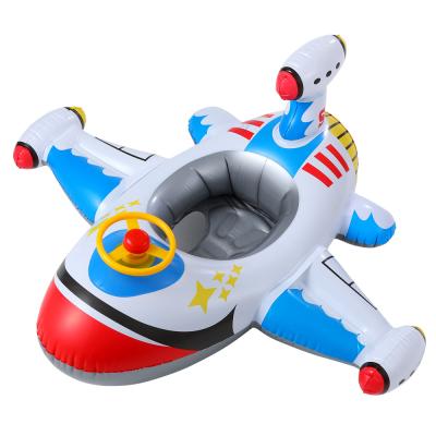 China Ultra-sturdy cartoon aircraft world-class squishy baby swimming Ring Kids Inflatable Pool Float Circle Seat summer water bathing toys accessories for sale