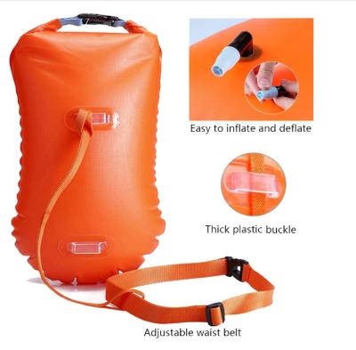 China Durable Outdoor Waterproof PVC 20L Dry Bag Storage Inflatable Floatation Rafting Lifebuoy Drift Bag River Swimming Kayaking for sale