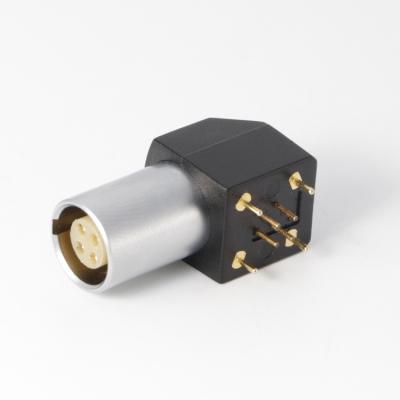 China ABS 8 Pin EPG Female Elbow Panel Mount Connector for sale