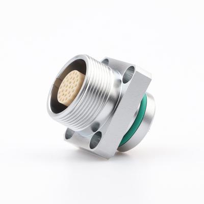 China audio & Video B Series 2 4 6 8 PIN Male Plug Push Pull Self-locking Connector For Ultrasonic Transducer for sale