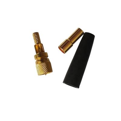 China Circular RF Connector Micropoint 10 32 L5 M5 Male Connector For RG174 RG316 NDT Cable for sale