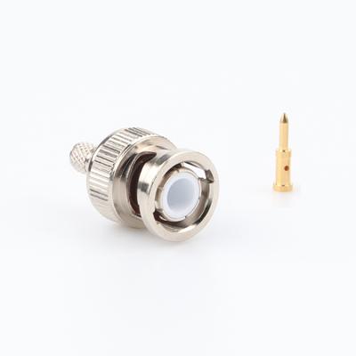 China RF Coaxial Connector Shell Male BNC Automotive Brass Connector For RG174 RG316 RG58 RG59 for sale