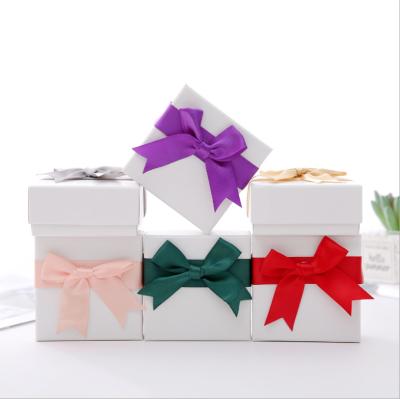 China factory price custom Bowknot Jewelry Box Paper packaging recycled jewelry packing for sale