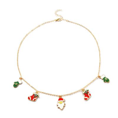 China Wholesale Cute Merry Christmas Ornaments Necklace Gifts 2021 For Women for sale