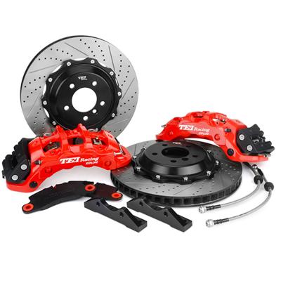 China 6082 Big Aluminum Rear Allo One-Piece Forged E Brake Kit 4 Piston Caliper Kit 378x32MM Rear Rotor For AUDI S3 S4 S5 S6 S7 S8 RS3 RS4 RS5 2015-2021 for sale