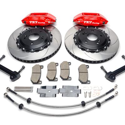 China 6082 Aluminum Alloy 4piston P41S Big Air Brake Kit BBK Calibers With 285*24mm Rotor For 15inch Wheel Honda Brio for sale