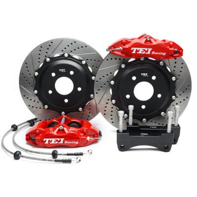 China 6082 Large Caliber Allo Aluminum Aero Front Brake Kit TEI Racing 4-Piston Brake With 330x28mm Rotor For Mazda3 2003-2013 for sale