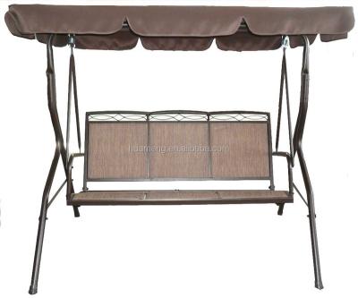 China 264042 Antique Outdoor Hollywood Schaukel Steel Free Standing Garden Hammock Swings Chairs With Canopy for sale