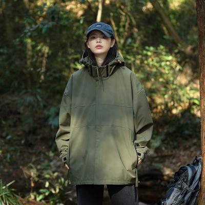 China New Arrival Waterproof Jacket QUICK DRY Plus Big Size Hoodies Classic Windproof Stand Collar Long Sleeve Coat for sale