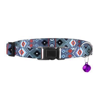 China Cat Collar Breakaway 2PCS Adjustable Pattern Adjustable Southwest Safety Tribal Aztec Pet Collars For Cats Kitten for sale