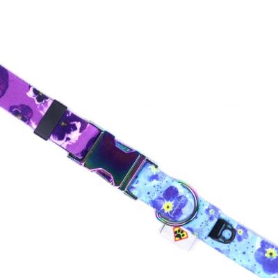 China Padded Warm Duraflex Printed Large Colorful Dog Collar Collar Durable Dog Collar for sale