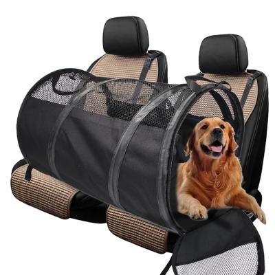 China 2021 Hot Foldable New Selling Pet Car Bag Back Seat Tent Pet Breathable Outdoor Products for sale