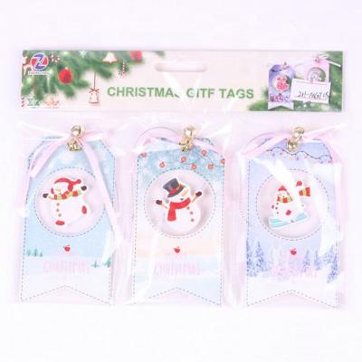 China China Custom Christmas Labels Gift Wrapping Paper Hangtag for sale