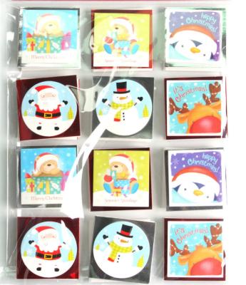 China From Europe Factory BSCI Wholesale Price 3d Christmas Gift Tags for sale