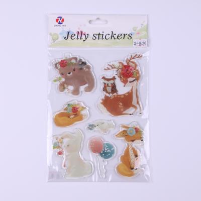 China New Design Jelly Sticker 3D Jelly Sticker Decorative Sticker For Kids for sale