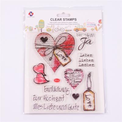 China Environmental Friendly Stationery Kids Gift DIY Transparent Clear Stamp Scrapbooking Clear Stamps for sale