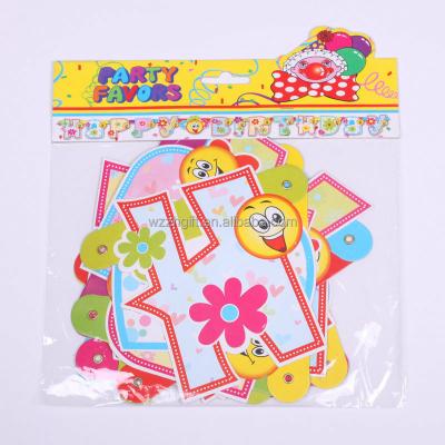 China Custom safe and non-toxic birthday party banner the letter banners for sale