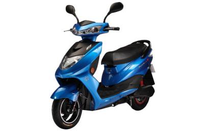 China 1200W Blue Adult Electric Motorcycle with 60V / 20Ah lead-acid battery for sale