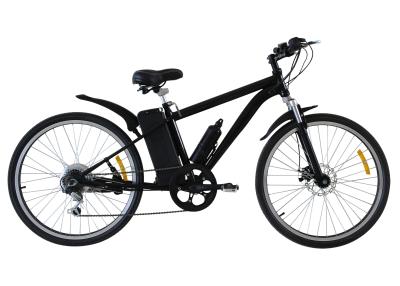 China Custom Black sport mountain electric bike bicycle 26 inch 36V / 9Ah for sale