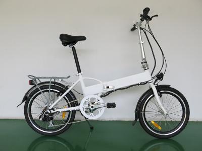 China Light weight 20 inch foldable panasonic electric bicycle with inside frame battery for sale