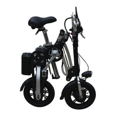 China Smallest Folding Electric Bike , 12 inch fold up electric bicycle with  li-ion Battery 36V for sale