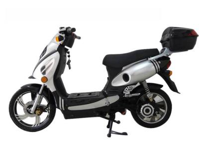 China Sliver Geared Motor Adult Electric Motorcycle , 48V 1100W E Scooter for sale