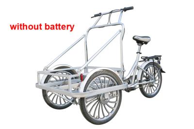 China Electric Cargo Tricycle with Cabin , Man-powered Ice Cream Tricycle for sale