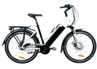 China Black City E Bike with 8FUN Rear Hub Motor , Lithium Battery and TGS Front Fork for sale