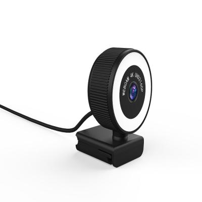 中国 4K Online Conference Videobuilt in ringlight Web Camera Meeting Live Gaming Computer Usb Webcam 販売のため