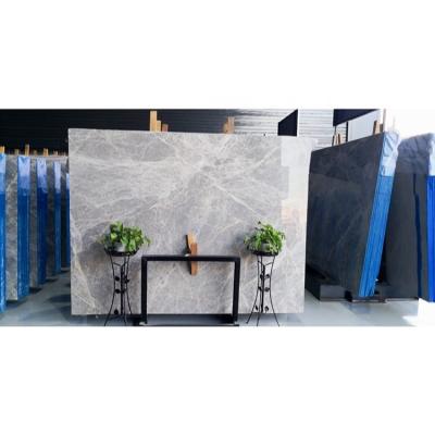 China Modern Royal Blue Dark Cyprus Sintered Light Gray Block Rustic Tile Slab Iran Import Stone Ocean Apulo Silver Emperador Marble for sale