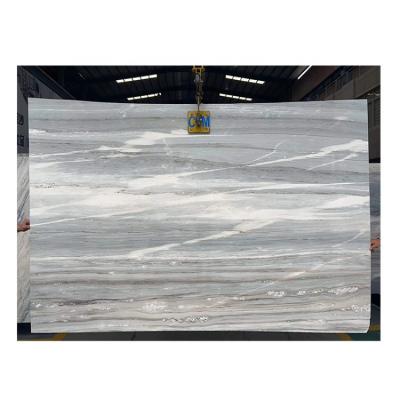 China Modern Italian Luxury Natural Blue Marble Water Jet Stone Light Blue Slab Gray Tile Marmara Marble of Palisandro Tile Travertine Prices for sale