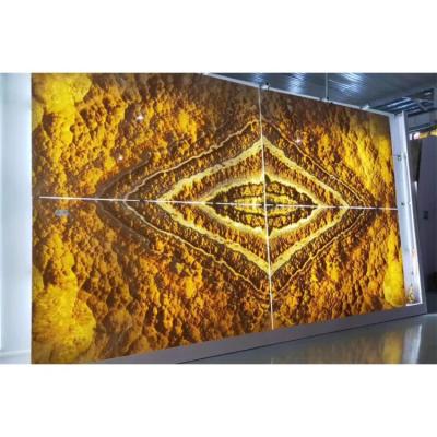 China Chinese Sunny Botticino Translucent Golden Backlit Marble Modern Dragon Beige Cream Countertop Bookmatch Marble for sale