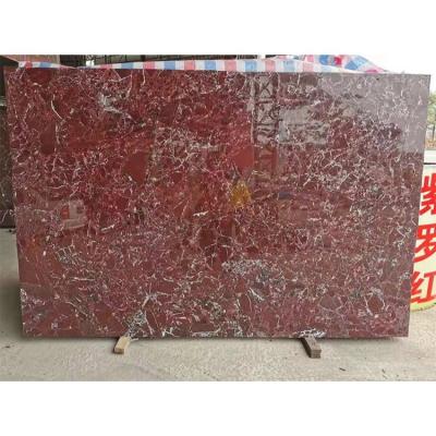 China Factory Modern Thick Window Sill Slab Stone Tile Natural Rosso Levanto Red Marble For Countertops for sale