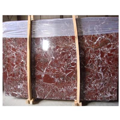 China New Modern Chinese Style Rosso Levanto Red Marble For Kitchen Countertops And Floor Tiles for sale