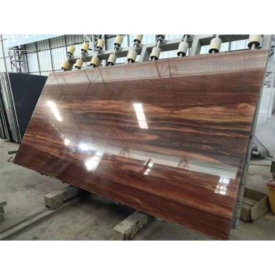 China Wood Look Obama Polished Marble Crystal Red Wooden Marble Slab China Tiles Wooden Wave Look Marble Flooring Flooring for sale