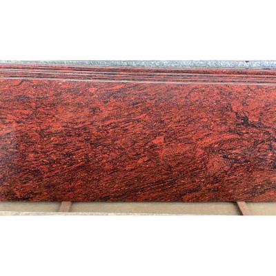 China Modern Custom Size Kitchen Indian Red Smoka Fusion Granite Multicolor Red Granite Slab Price for sale