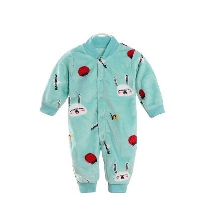 China Lovely Winter New Style Velvet Cute Baby Romper Softness Print Baby Clothes Wholesale Baby One-Piece Pajamas for sale