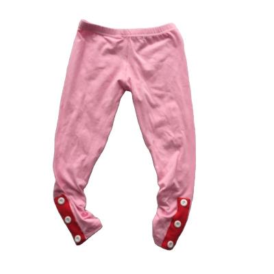 China Pure Color Fade Proof Fashion New Baby Girls Cotton Tie Pants Kids Casual Pants Cute Style Baby Pants Customization for sale