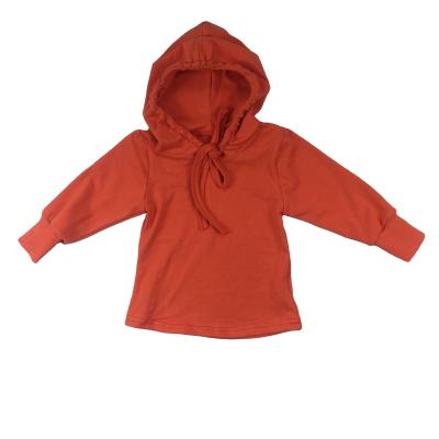 China New Arrival Spring Autumn Kids Solid Cotton Hooded Anti-wrinkle Tops For Girls Boutique Children's Clothing Girls Soft Jacket for sale