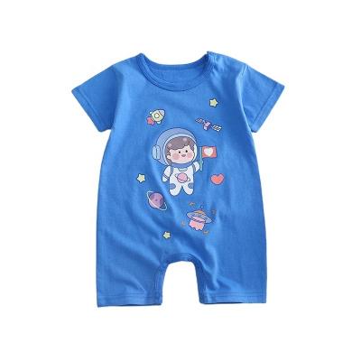 China Wholesale Luxury Children's Wear Baby Clothes Newborn Baby Crawling Lovely Summer Cartoon Cotton Shorts Sleeve for sale