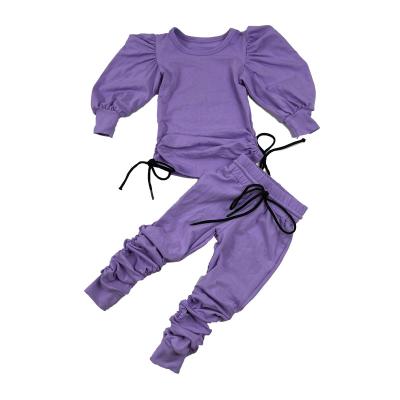 China Children's Casual Wholesale Multicolor Stack Girl's Jogging Costume Toddler Pants Sale Products for sale