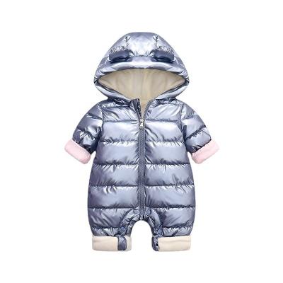 China Lovely Plain Baby Down Suit Cotton-Padded Harcoat Hug Suit Newborn Male And Female Babies for sale